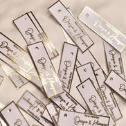 Kina Gecesi, Personalisierte Etiketten für Gastgeschenke mit metallic Veredelung in gold, Kina Hatirasi, Henna Nacht, Kanagjegj,