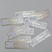 Personalisierte Etiketten Taufe, Kommunion, Mevlüt, Sünnet, Personalisiert mit dem Namen & Datum, Metallic Effekt gold, silber o schwarz