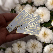 Personalisierte Etiketten Taufe, Kommunion, Mevlüt, Sünnet, Personalisiert mit dem Namen & Datum, Metallic Effekt gold, silber o schwarz