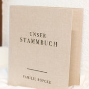 Stammbuch A4 oder A5 mit Leinen cover personalisiert - Hochzeit, Standesamt, verschiedene Schriftfarben