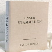 Stammbuch A4 oder A5 mit Leinen cover personalisiert - Hochzeit, Standesamt, verschiedene Schriftfarben