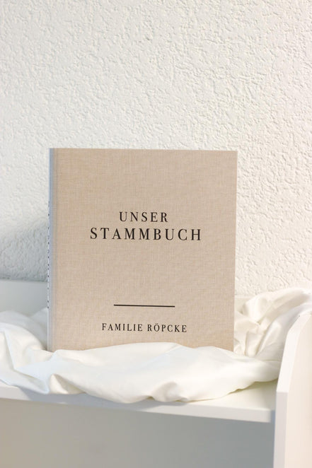 Stammbuch A4 oder A5 mit Leinen cover personalisiert - Hochzeit, Standesamt, verschiedene Schriftfarben