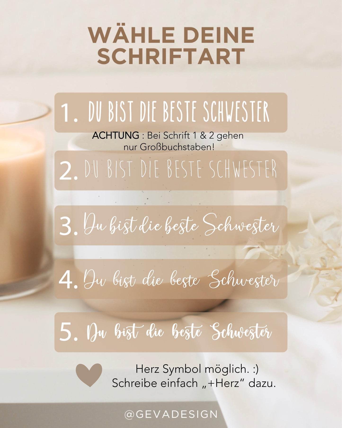 Personalisierte Tasse mit Wunschtext – Gravierte Keramiktasse – Geschenk mit Text nach Wahl – 360 ml – individuell & spülmaschinenfest