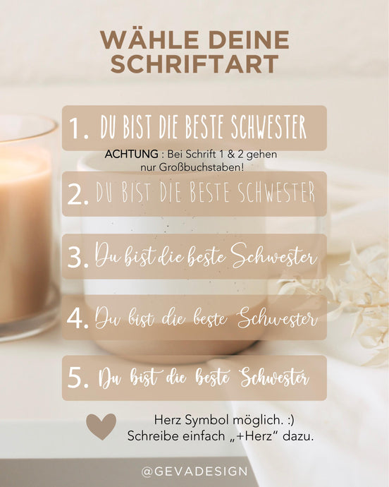 Personalisierte Tasse mit Wunschtext – Gravierte Keramiktasse – Geschenk mit Text nach Wahl – 360 ml – individuell & spülmaschinenfest