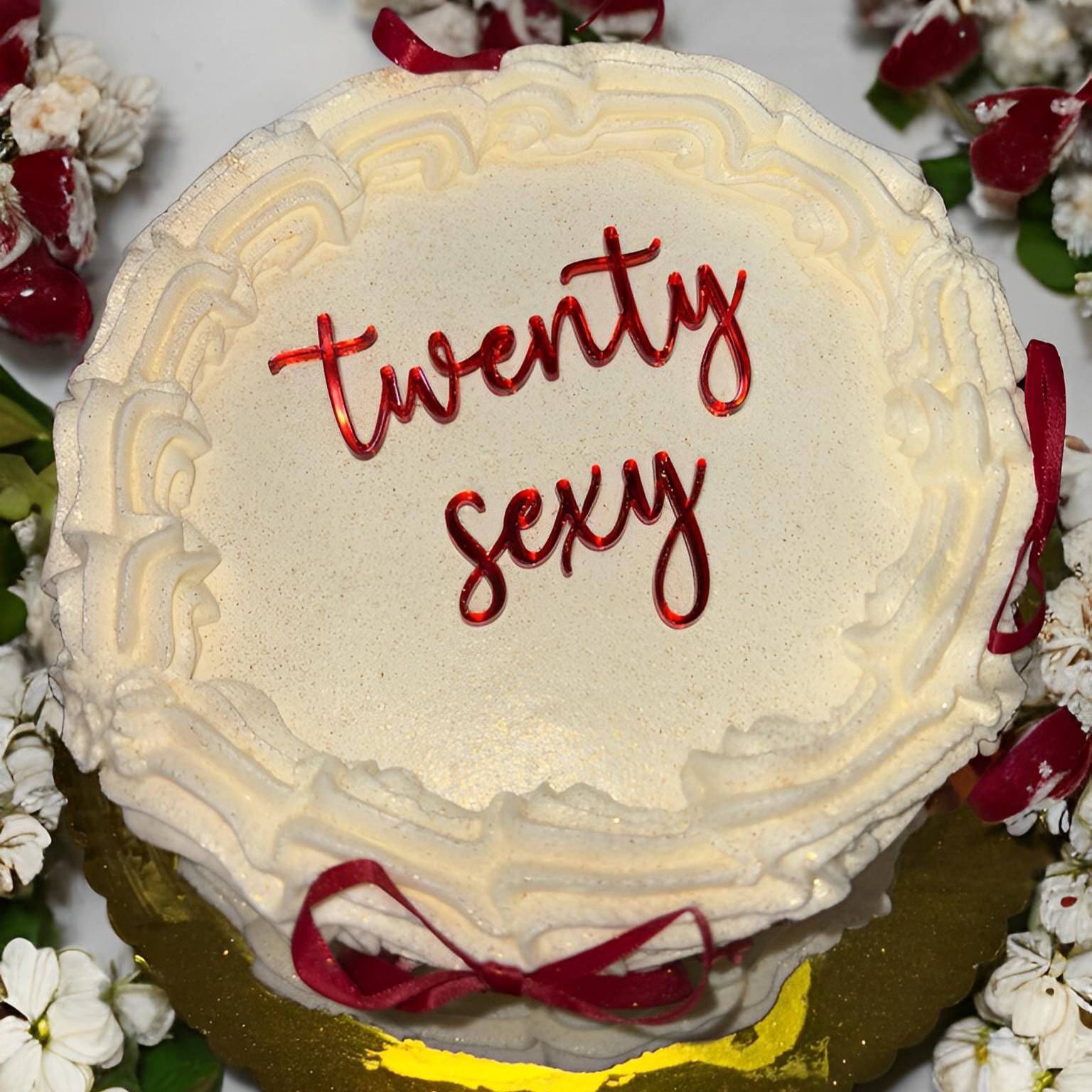 Caketopper personalisiert aus Acryl | Wunschtext 1–3 Wörter | Verschiedene Farben | Tortenaufleger Geburtstag Hochzeit Partydeko
