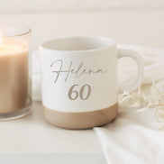 Tasse runder Geburtstag mit Name & Alter – personalisierte Tasse, – Geschenk 40. 50. 60. 70. Geburtstag – graviert mit Namen,