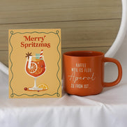 Merry Spritzmas Karte – Weihnachtskarte Aperol Spritz – lustige A6 Karte für Aperol Fans – 350g Papier – Geschenkidee Weihnachten