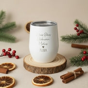 Personalisierter Glühwein Thermobecher mit Gravur, HokusPokus Glühwein Modus, Edelstahlbecher Geschenkidee Weihnachten, Mitarbeiter Geschenk