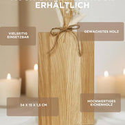 Holzbrett Eiche • „Du hast ein Plätzchen in meinem Herzen“ • Weihnachtsgeschenk • Plätzchen Brett • Xmas Gravur