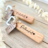 Holz Flaschenöffner Patentante oder Patenonkel – Willst du meine Patentante sein? – Personalisiertes Geschenk zur Patenschaft & Taufe