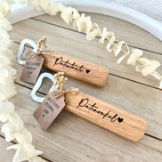 Holz Flaschenöffner Patentante oder Patenonkel – Willst du meine Patentante sein? – Personalisiertes Geschenk zur Patenschaft & Taufe