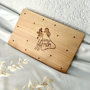 Muttertagsgeschenk Holz – Super Mom Brettchen – Geschenk Mama personalisiert – Holzbrett mit Gravur – Muttertag Geschenkidee