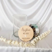 Geschenk für Ärztin – Vorratsglas mit Gravur – Ärztin mit Herz – Dankeschön Geschenk – Glas mit Holzdeckel, personalisiert mit Namen,