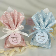 Kommunion Anhänger personalisiert – Etiketten Taufe Konfirmation mit Name & Datum – Gastgeschenk Tags 3,8 cm, Einladungskarten-Anhänger