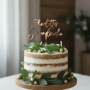 Cake Topper Jugendweihe personalisiert mit Name – Konfirmation Kommunion Torten Topper aus Acryl Gold Silber Roségold, Jugendweihe Deko