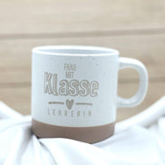 Lehrerin Geschenk Tasse – Frau mit Klasse Lehrerin – Abschiedsgeschenk Lehrerin – Danke Lehrerin Geschenk – Keramik Tasse Schule