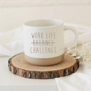 Work Life Balance Challenge Tasse – lustige Büro Tasse – Sarkasmus Kaffee Tasse – Geschenk für Kollegen – Humor Keramiktasse, Kollegin Tasse
