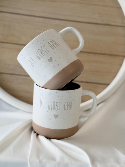 Du wirst Oma Tasse – Schwangerschaft verkünden Geschenk – Du wirst Opa Papa Tante Onkel – Baby Ankündigung Tasse, Schwangerschaftsverkündung