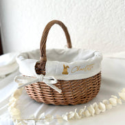 Personalisiertes Osterkörbchen mit Name – Osterkorb Kinder mit Hasenmotiv – Osternest personalisiert – Ostergeschenk Kinder – Osterdeko Korb