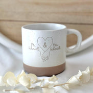 Mr & Mrs Tasse personalisiert – Hochzeitsgeschenk Paar – Geschenk zur Hochzeit – personalisierte Tasse mit Namen – Ehepaar Geschenk
