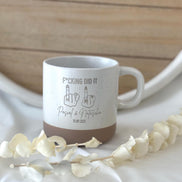 F*cking Did It Tasse personalisiert – Hochzeitsgeschenk – Verlobung Geschenk – lustiges Hochzeitsgeschenk – personalisierte Tasse Hochzeit