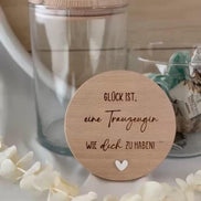 Geschenk für Trauzeugin – Glück ist eine Trauzeugin wie dich zu haben – Vorratsglas mit Gravur – Trauzeugin Geschenk, Danke Geschenk