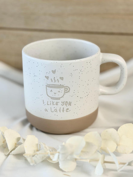 I Like You a Latte Tasse – süßes Liebesgeschenk – Lustiges Geschenk – Geschenk für Freundin Freund – Kaffee Tasse Liebe, Kollegin