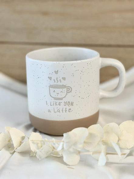 I Like You a Latte Tasse – süßes Liebesgeschenk – Lustiges Geschenk – Geschenk für Freundin Freund – Kaffee Tasse Liebe, Kollegin