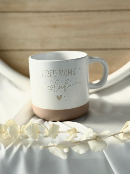 Mama Geschenk lustig – Tired Moms Club Tasse – Muttertag Geschenk Mama – witzige Mama Tasse – Geschenk für Mütter, Keramiktasse, 360ml