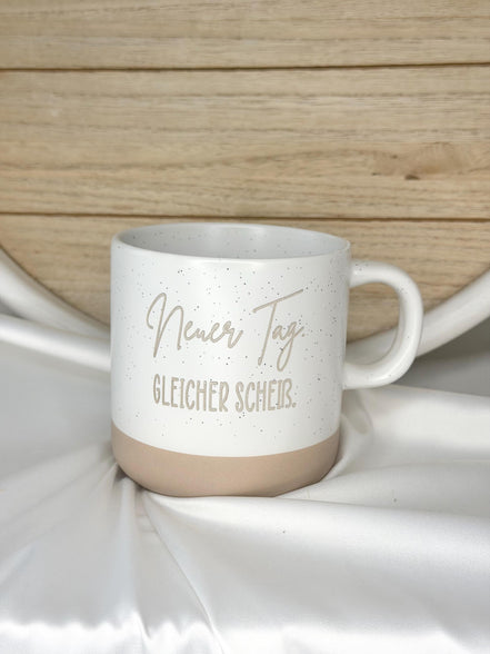 Neuer Tag Gleicher Scheiß Tasse – lustige Büro Tasse – Sarkasmus Kaffee Tasse – witziges Geschenk für Kollegen – Humor Keramiktasse