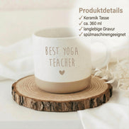 Yoga Teacher Geschenk Tasse – Best Yoga Teacher – Geschenk für Yogalehrer – Dankeschön Yoga Lehrerin – Keramik Tasse, Pilates Teacher