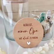 Geschenk für Opa – Glück ist einen Opa wie dich zu haben – Vorratsglas mit Gravur – Opa Geschenk, Vatertag, Großvater Geschenk, Keksdose