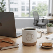 Pause Tasse mit Smiley – Kaffee Pause Tasse – Büro Tasse minimalistisch – Geschenk Kollegin – kleine Auszeit Geschenk – Coffee Break Mug