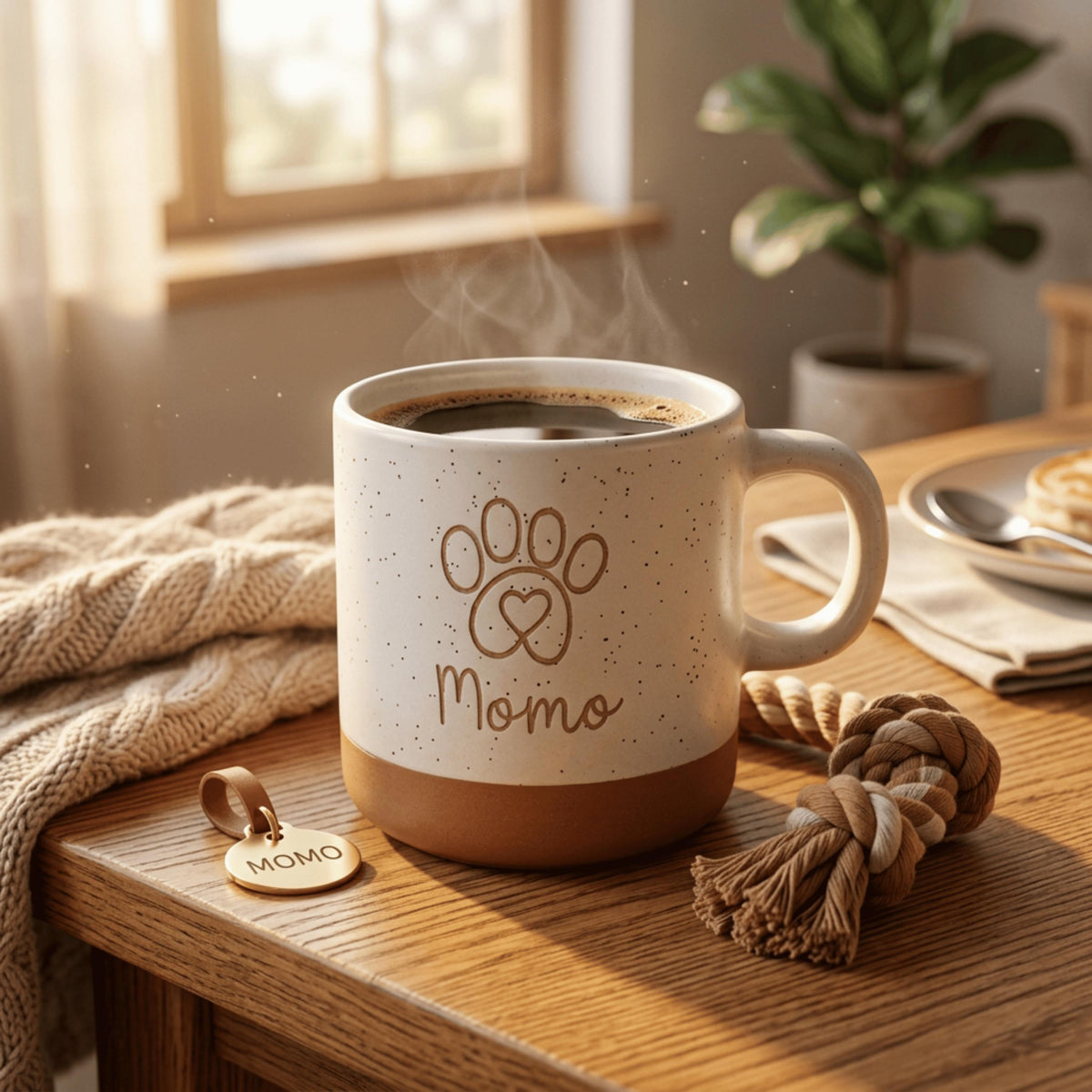 Personalisierte Haustier Tasse mit Name – Hund Pfote Tasse – Tierliebhaber Geschenk – Hundebesitzer Geschenk – personalisierte Kaffeetasse