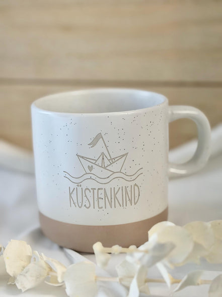Küstenkind Tasse – Geschenk Meerliebhaber – Nordsee Ostsee Geschenk maritime Tasse – Urlaub Geschenk, Kaffee Tasse Meer, Küstenkind Geschenk
