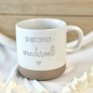 Du bist einfach wundervoll Tasse – Geschenk für Freundin Mama – liebevolles Geschenk Frau – Dankeschön Geschenk – Motivation Tasse –