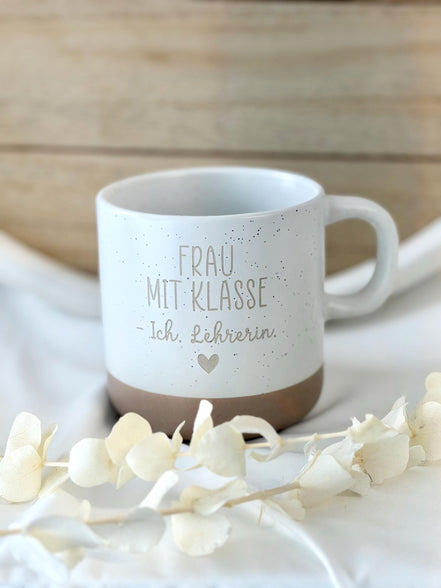 Lehrerin Geschenk Tasse – Frau mit Klasse Ich Lehrerin – Geschenk für Lehrerin – Abschied Schule Geschenk – Danke Lehrerin – Schule Geschenk
