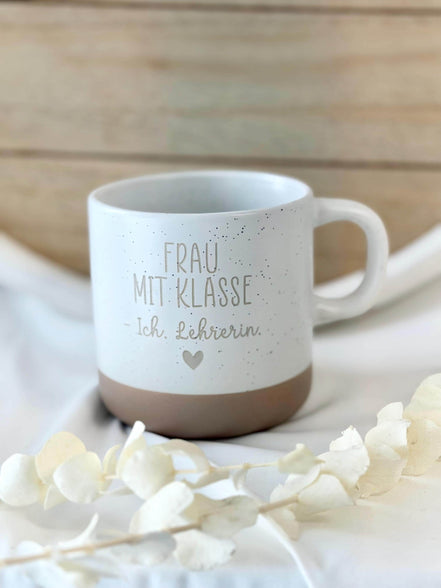 Lehrerin Geschenk Tasse – Frau mit Klasse Ich Lehrerin – Geschenk für Lehrerin – Abschied Schule Geschenk – Danke Lehrerin – Schule Geschenk