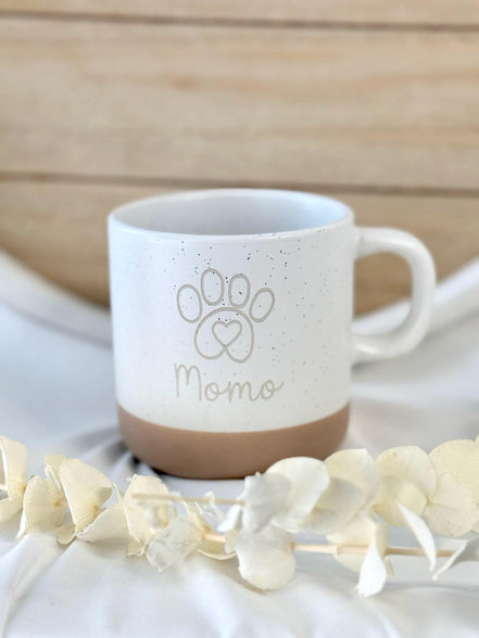 Personalisierte Haustier Tasse mit Name – Hund Pfote Tasse – Tierliebhaber Geschenk – Hundebesitzer Geschenk – personalisierte Kaffeetasse