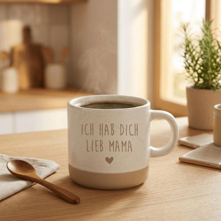 Mama Geschenk Tasse – Ich hab dich lieb Mama – Muttertag Geschenk – Geschenk für Mama – Keramik Kaffeetasse Mama, Muttertag Tasse