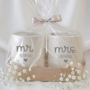 Personalisierte Mr Mrs Tasse mit Name – Hochzeitsgeschenk Paar – Mr. Mrs Becher Set – Geschenk Hochzeit Brautpaar – minimalistischer Becher