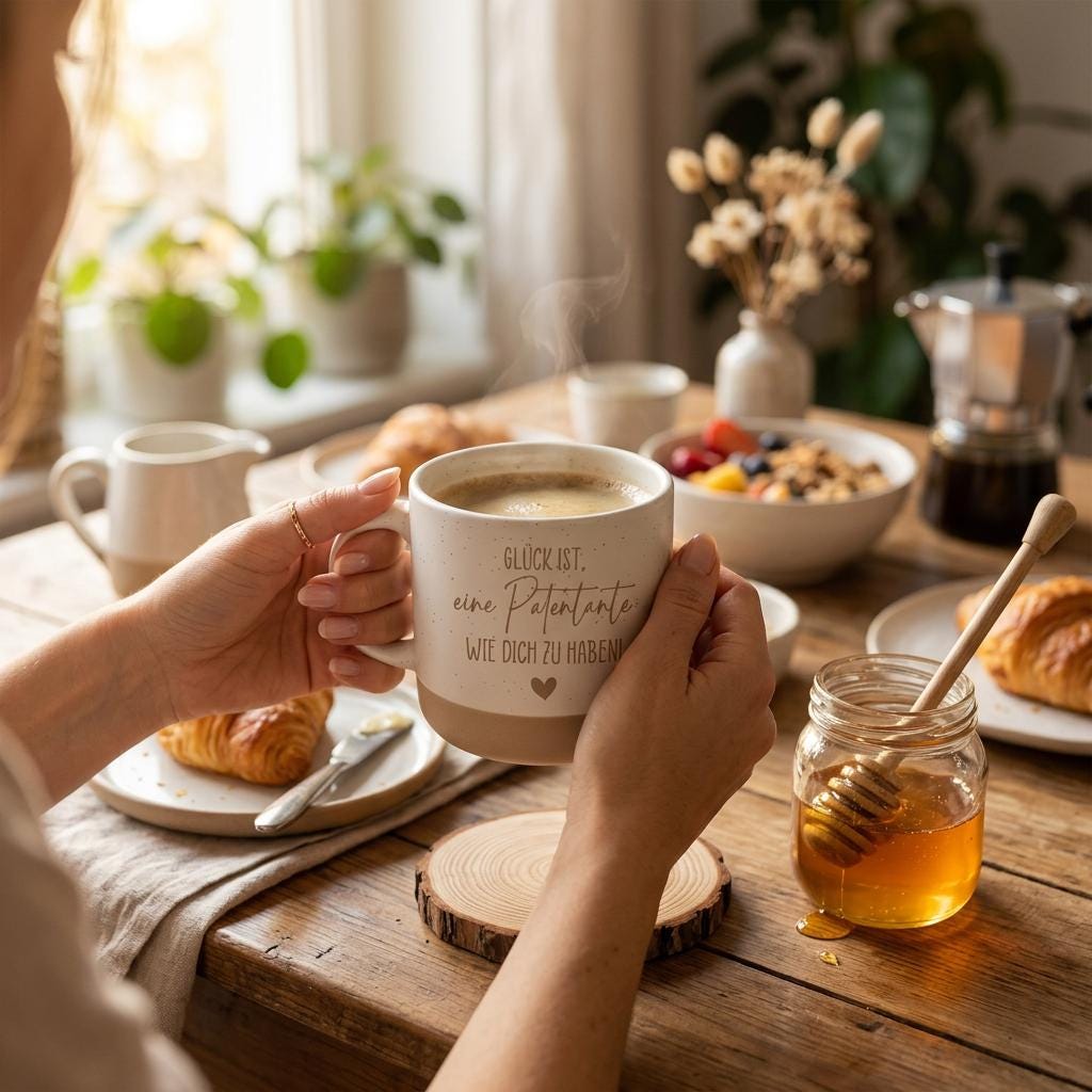Glück ist eine Patentante wie dich zu haben Tasse – Patentante Geschenk – Geschenk von Patenkind – liebevolle Tasse Patentante – Godi Gotte