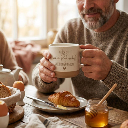 Glück ist einen Patenonkel wie dich zu haben Tasse – Patenonkel Geschenk – Geschenk von Patenkind – Taufgeschenk Patenonkel Dankeschön Pate