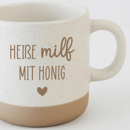 Heiße MILF mit Honig Tasse – lustige Tasse Mama – witziges Geschenk Mutter – Humor Tasse – Geschenk Freundin – frecher Spruch Tasse Geschenk