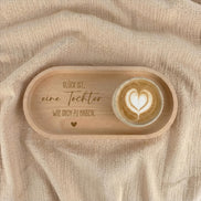 Geschenk für Tochter – Glück ist eine Tochter wie dich zu haben – Holztablett mit Gravur – personalisiertes Geschenk Tochter – Deko