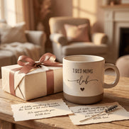 Mama Geschenk lustig – Tired Moms Club Tasse – Muttertag Geschenk Mama – witzige Mama Tasse – Geschenk für Mütter, Keramiktasse, 360ml