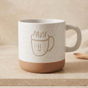 Pause Tasse mit Smiley – Kaffee Pause Tasse – Büro Tasse minimalistisch – Geschenk Kollegin – kleine Auszeit Geschenk – Coffee Break Mug