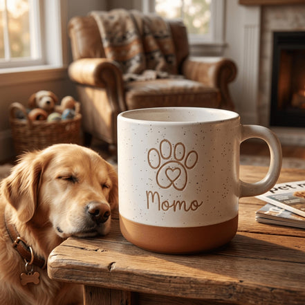 Personalisierte Haustier Tasse mit Name – Hund Pfote Tasse – Tierliebhaber Geschenk – Hundebesitzer Geschenk – personalisierte Kaffeetasse