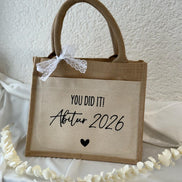 Abitur 2026 Geschenk – Jutetasche „You did it“ Abi bestanden, Abschluss Geschenk Schule, Abi Geschenk Idee, Endlich Abitur
