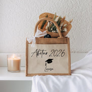 Abitur 2026 Geschenk personalisiert – Jutetasche mit Name, Abi bestanden Geschenk, Abschluss Geschenk Schule